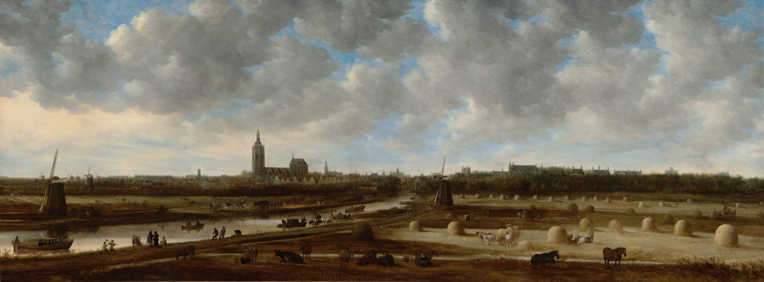 Gezicht op Den Haag vanuit het zuidoosten. Jan van Goyen (1650-1651)