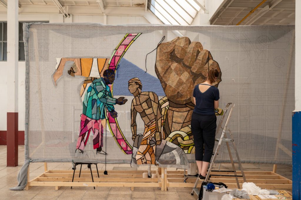 Maakproces Draden van ons Nederlandse slavernijverleden. Foto Myriam Robert