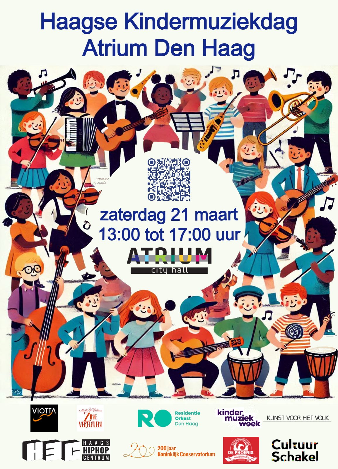 Haagse Kindermuziekdag 2026 in het Atrium Den Haag